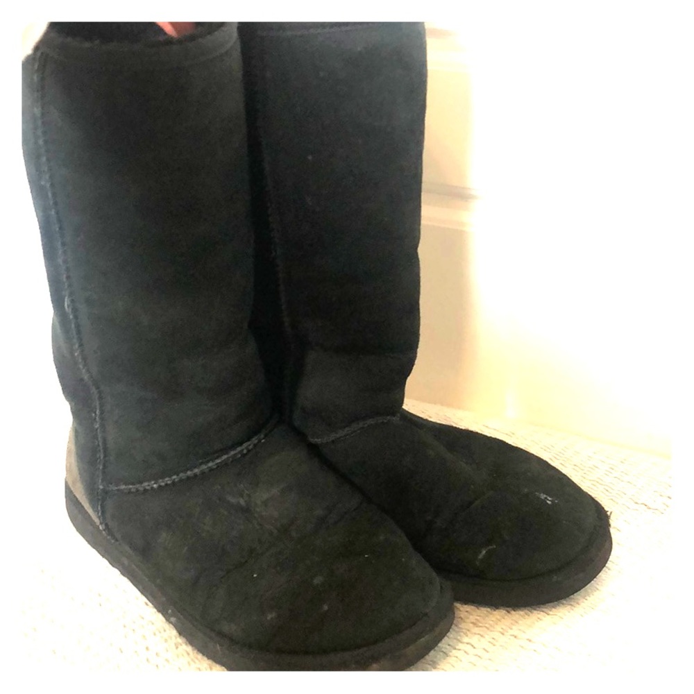 Tall black Ugg classic boot